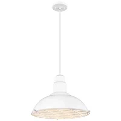 Innovations Lighting Langston 16" Wide White Cord Hung Pendant