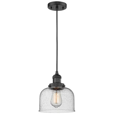 Innovations Lighting Large Bell Mini Pendant Matte Black