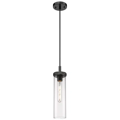 Innovations Lighting Lincoln 4" Wide Matte Black Mini Pendant With Clear Glass