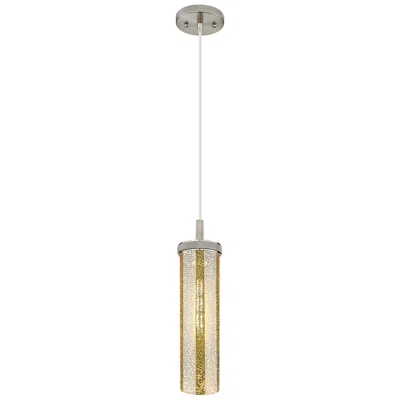 Innovations Lighting Lincoln 4" Wide Satin Nickel Cord Hung Pendant With Mercury Shade