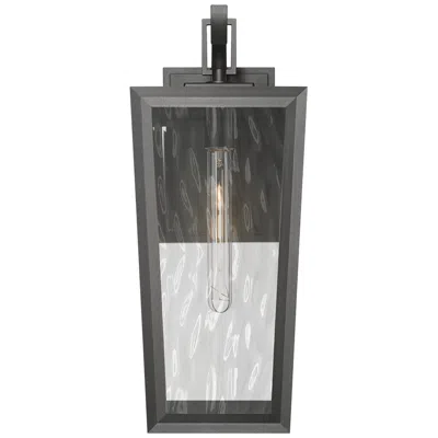 Innovations Lighting Madison 10" Matte Black Coastal Outdoor Sconce With Water Glass