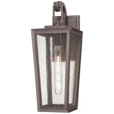 Innovations Lighting Madison 8" Bronze Coastal Outdoor Sconce With Seeded Glass