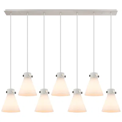 Innovations Lighting Malone 25.25" Wide 12 Light Brushed Brass Multi Pendant With Clear Sha