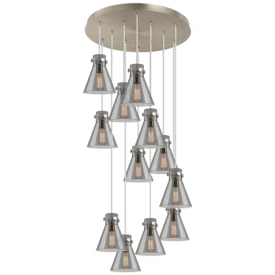 Innovations Lighting Malone 37.75" Wide 3 Light Polished Nickel Linear Pendant With Clear S