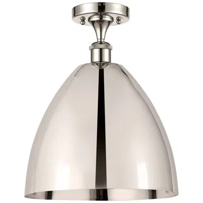 Innovations Lighting Metal Bristol  12" Semi-flush Mount - Polished Nickel - Polished Nicke