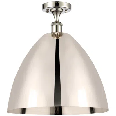 Innovations Lighting Metal Bristol 16"w Polished Nickel Led Semi.flush Mount