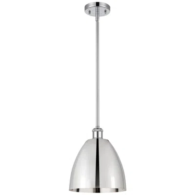 Innovations Lighting Metal Bristol 9"w Polished Chrome Led Pendant W/ Polished Chrome Shade