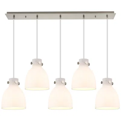 Innovations Lighting Milan 15" Wide 6 Light Brushed Satin Nickel Multi Pendant With Clear S