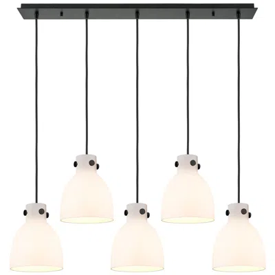 Innovations Lighting Milan 15" Wide 6 Light Polished Nickel Multi Pendant With Light Smoke