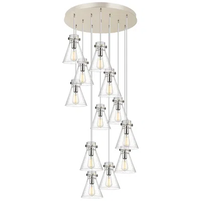 Innovations Lighting Milan 36.13" Wide 3 Light Matte Black Linear Pendant With Light Smoke