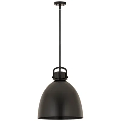 Innovations Lighting Newton 14" Wide Matte Black Dome Pendant Light