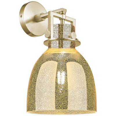 Innovations Lighting Newton Bell - 1 Light - 8 Inch - Champagne Bronze - Mercury Shade - Sconce In Gold