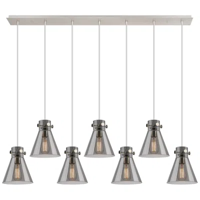 Innovations Lighting Newton Bell 27.25" Wide 12 Light Matte Black Multi Pendant With Seedy
