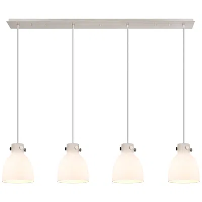 Innovations Lighting Newton Cone 15.5" Wide 3 Light Brushed Nickel Multi Pendant W/ Clear S