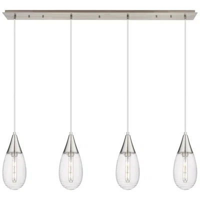 Innovations Lighting Newton Cone 15.5"w 3 Light Matte Black Multi Pendant W/ Light Smoke Sh In Silver