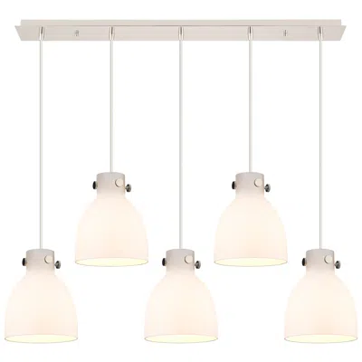 Innovations Lighting Newton Cone 22.13" Wide 9 Light Brushed Brass Multi Pendant W/ Clear S