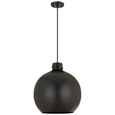 Innovations Lighting Newton Sphere 18" Wide Matte Black Cord Hung Pendant With Matte Black