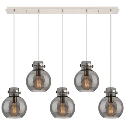 Innovations Lighting Newton Sphere 18.63" Wide 6 Light Matte Black Multi Pendant W/ Seedy S