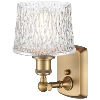 Innovations Lighting Niagra 11.5" High Brushed Brass Sconce W/ Clear Shade