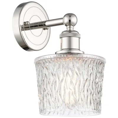 Innovations Lighting Niagra 11"high Polished Nickel Sconce With Clear Shade