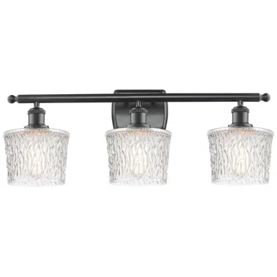 Innovations Lighting Niagra 26" Wide 3 Light Matte Black Bath Vanity Light W/ Clear Shade