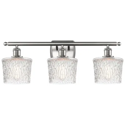 Innovations Lighting Niagra 26"w 3 Light Brushed Satin Nickel Bath Vanity Light W/ Clear Sh