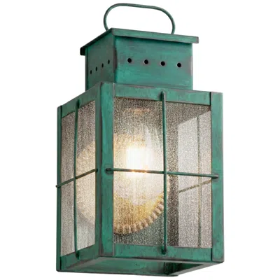 Innovations Lighting Norfield - 1 Light - 10 Inch - Verde Green - Solid Brass - Sconce