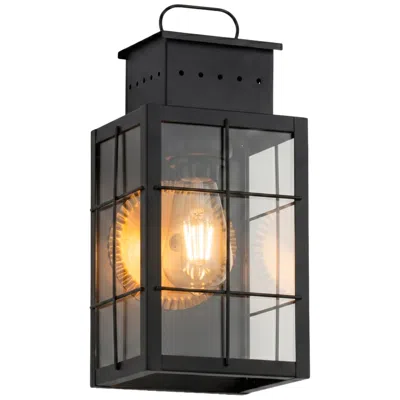 Innovations Lighting Norfield - 1 Light - 13 Inch - Matte Black - Solid Brass - Sconce