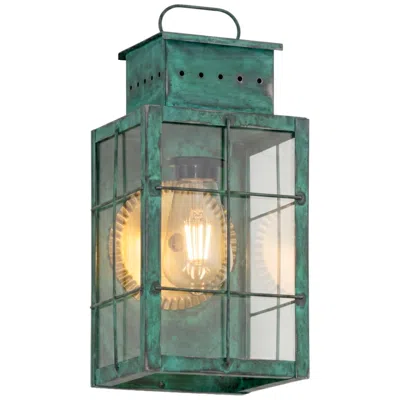 Innovations Lighting Norfield - 1 Light - 13 Inch - Verde Green - Solid Brass - Sconce