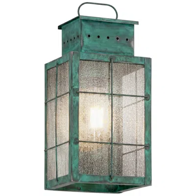 Innovations Lighting Norfield - 1 Light - 13 Inch - Verde Green - Solid Brass - Sconce
