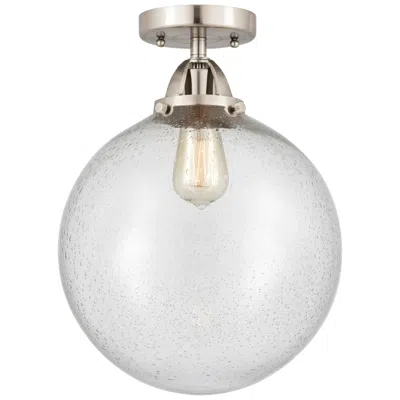 Innovations Lighting Nouveau 2 Beacon 12" Led Semi-flush Mount - Brushed Satin Nickel - See