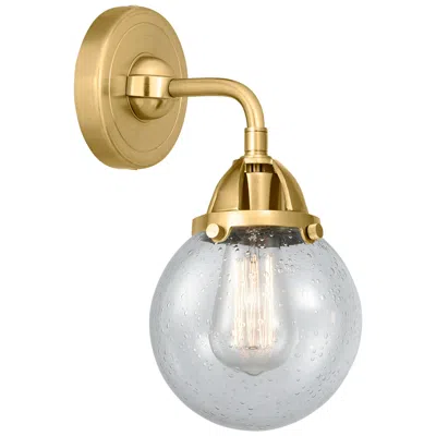 Innovations Lighting Nouveau 2 Beacon 6" Incandescent Sconce - Gold Finish - Seedy Shade