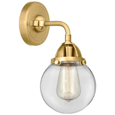 Innovations Lighting Nouveau 2 Beacon 6" Led Sconce - Gold Finish - Clear Shade