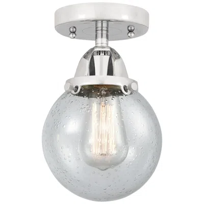 Innovations Lighting Nouveau 2 Beacon 6" Semi-flush Mount - Polished Chrome - Seedy Shade