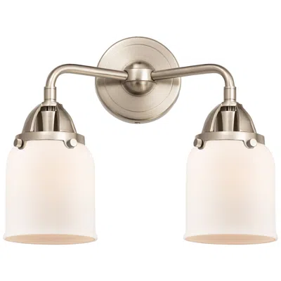 Innovations Lighting Nouveau 2 Bell 5" 2 Light 13" Bath Light - Brushed Satin Nickel -