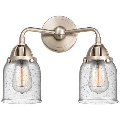 Innovations Lighting Nouveau 2 Bell 5" 2 Light 13" Bath Light - Brushed Satin Nickel -