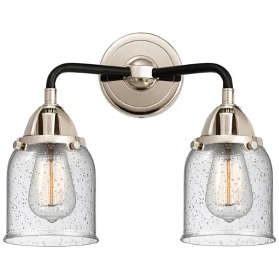 Innovations Lighting Nouveau 2 Bell 5" 2 Light 13" Led Bath Light - Black Nickel - See