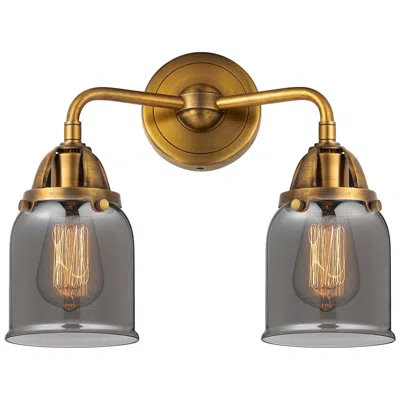 Innovations Lighting Nouveau 2 Bell 5" 2 Light 13" Led Bath Light - Brushed Brass - Sm