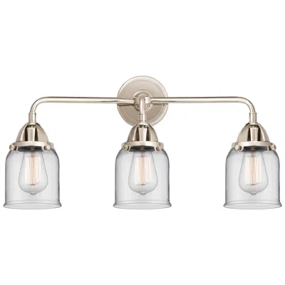 Innovations Lighting Nouveau 2 Bell 5" 3 Light 23" Led Bath Light - Polished Nickel -