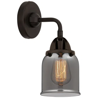 Innovations Lighting Nouveau 2 Bell 5" Incandescent Sconce - Bronze Finish - Plated Smoke S