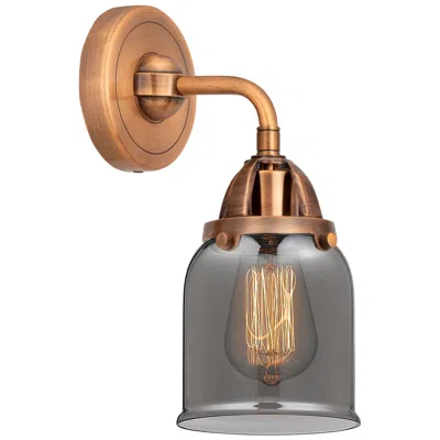 Innovations Lighting Nouveau 2 Bell 5" Incandescent Sconce - Copper Finish - Plated Smoke S