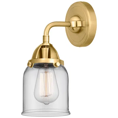 Innovations Lighting Nouveau 2 Bell 5" Incandescent Sconce - Gold Finish - Clear Shade