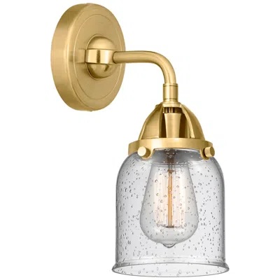 Innovations Lighting Nouveau 2 Bell 5" Incandescent Sconce - Gold Finish - Seedy Shade