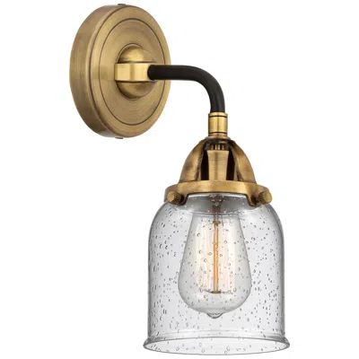 Innovations Lighting Nouveau 2 Bell 5" Led Sconce - Black Brass Finish - Seedy Shade