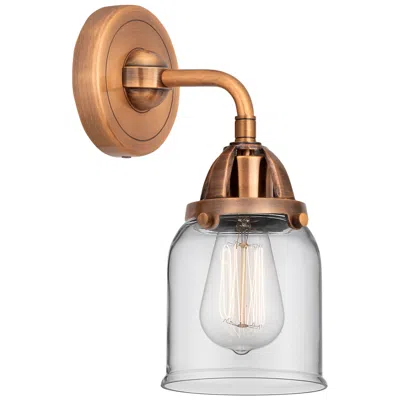 Innovations Lighting Nouveau 2 Bell 5" Led Sconce - Copper Finish - Clear Shade