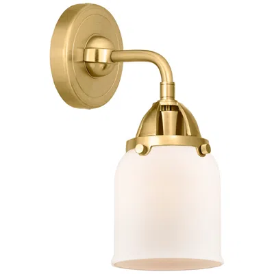 Innovations Lighting Nouveau 2 Bell 5" Led Sconce - Gold Finish - Matte White Shade
