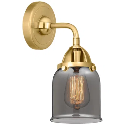 Innovations Lighting Nouveau 2 Bell 5" Led Sconce - Gold Finish - Plated Smoke Shade