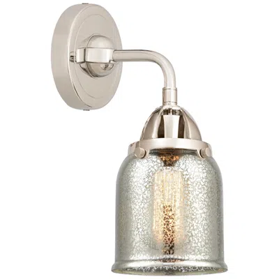Innovations Lighting Nouveau 2 Bell 5" Led Sconce - Nickel Finish - Mercury Shade