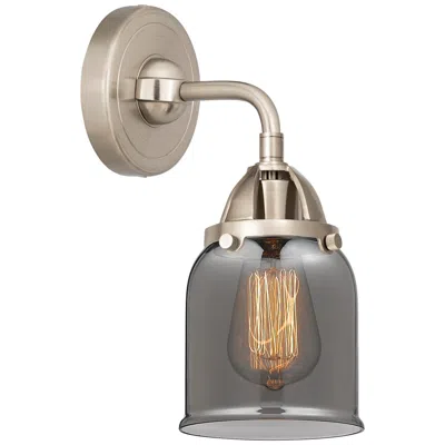 Innovations Lighting Nouveau 2 Bell 5" Led Sconce - Nickel Finish - Plated Smoke Shade