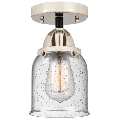 Innovations Lighting Nouveau 2 Bell 5" Led Semi-flush Mount - Black Polished Nickel - Seedy